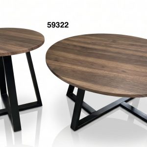 SET MESA DECORATIVA MADERA 2/1 53/49CM