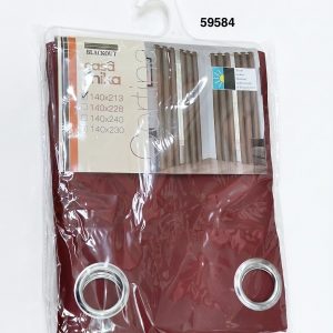 CORTINA BLACKOUT ROJO MANZANA 140X230CM