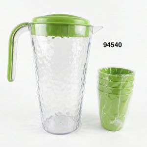 SET JARRA PS C/VASOS 1+4 13X24CM