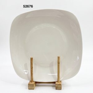 PLATO LLANO CUADRADO BLANCO 11"