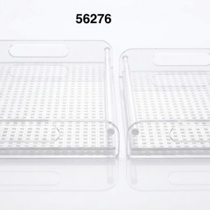 SET BANDEJA ACRILICA RECTANGULAR 2/1 26/24CM