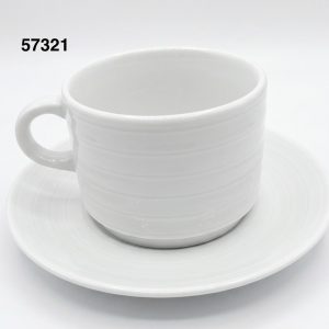 TAZA C/PLATILLO BLANCA