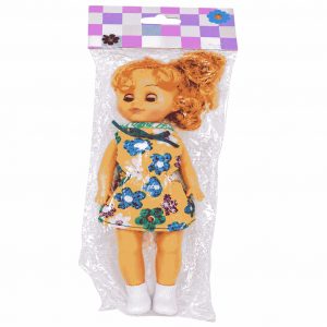 MUÑECA 12" C/OJOS MOV EN FUNDA