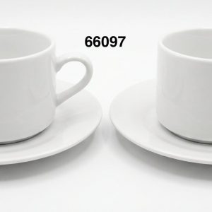TAZA C/PLATILLO BLANCO
