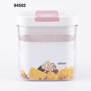 ENVASE PLASTICO C/TAPA HTICA 9.5X9.5X9.5CM 500ml