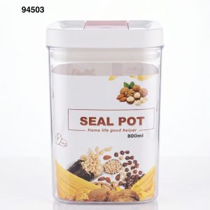 ENVASE PLASTICO C/TAPA HTICA 9.5x9.5x15cm 800ml