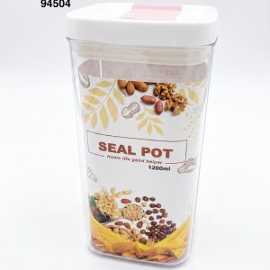 ENVASE PLASTICO C/TAPA HTICA 9.5X9.5X19.5CM 1200ml
