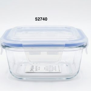 ENVASE CRISTAL CUADR C/TAPA 310ML 11X11X5CM