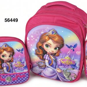 SET MOCHILA 14" +LONCHERA+ESTUCHE C/DISEÑO 3/1