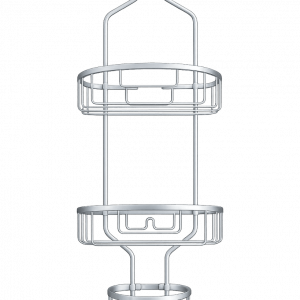ORGANIZADOR P/BAÑO ACERO INOX 28X12X64CM