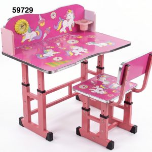 SET ESCRITORIO C/SILLA UNICORNIO 60X40X70/97CM