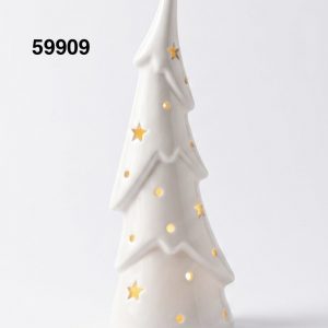 ADORNO ARBOL NAVIDAD C/LUZ 8.5X6X22.5CM