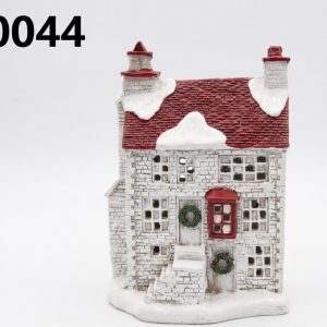 ADORNO CASITA DE NAVIDAD C/LUZ 10.5X7.5X13CM