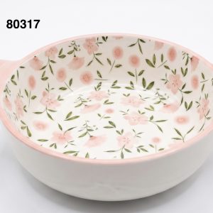 FUENTE C/ASA 7.5" C/DIS FLORES ROSA