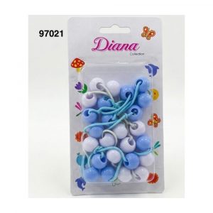 SET BOLITAS P/PELO 12/1 2COL AZU+BL