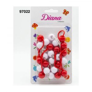 SET BOLITAS P/PELO 12/1 2COL ROJ+BL