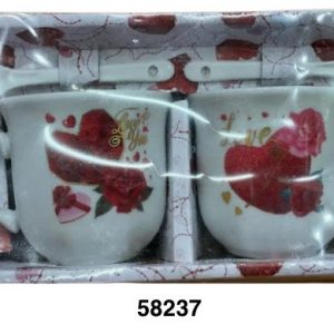 SET POZUELO C/CUCHARA 4/1 7X6.3CM