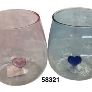 POZUELO CRISTAL C/CORAZON 7X9CM