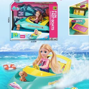 MUÑECA 6" C/ACCESORIOS BOTE CAJA