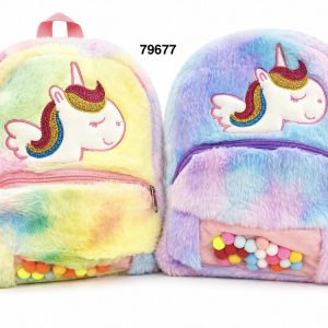 MOCHILA C/DISEÑO UNICORNIO 31X24X9CM