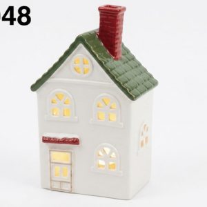 ADORNO CASITA DE NAVIDAD C/LUZ 12X7X20CM