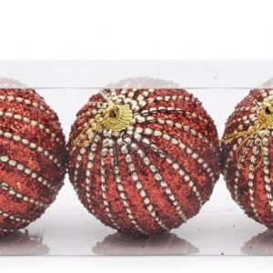 SET BOLA NAVIDAD 3/1 8CM