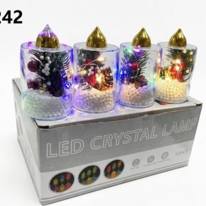 VELA ELECTRICA C/DECO NAVIDAD 9X5CM