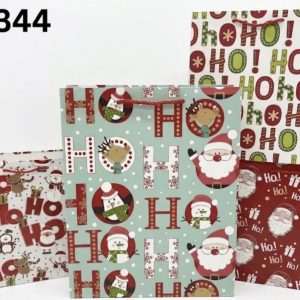 BOLSA PAPEL P/REGALO NAVIDAD 32X26X10CM