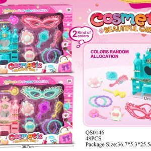 SET ACCESORIOS BELLEZA C/TOCADOR 36X25CM CAJA