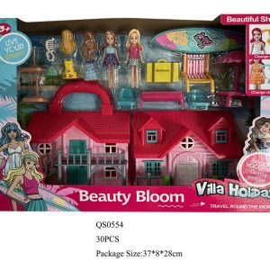 SET VILLA C/ACCESORIOS 37X28CM CAJA