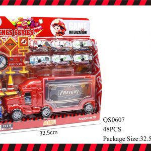 SET CAMION C/ACCESORIOS CARRO 32X31CM BLISTER