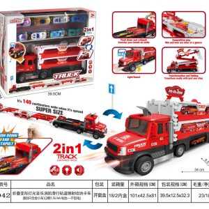 SET CAMION BOMBERO C/CARRITOS FUNCIONES CAJA