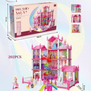 SET VILLA P/ARMAR 3 NIVELES C/ACCESORIOS