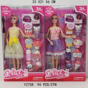 MUÑECA 11.5" C/ACCESORIOS CAJA