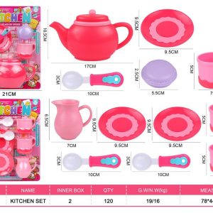 SET TE C/ACCESORIOS 21X28CM BLISTER