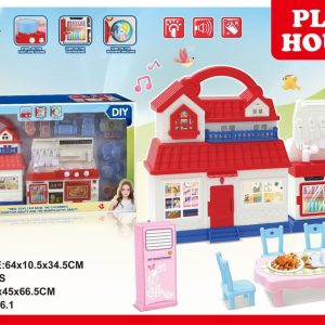 SET VILLA C/ACCESORIOS 64X34CM CAJA