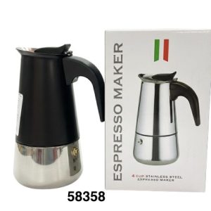 GRECA 4TZA ACERO INOX NEGRA