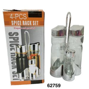 SET VINAGRERA CRIST C/FRASCOS 4/1