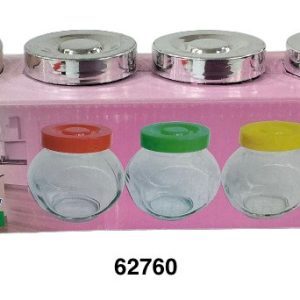 SET DE ENVASES DE CRISTAL 4/1