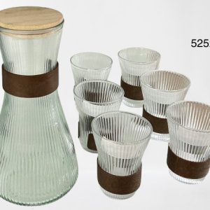SET JARRA DE CRISTAL C/VASOS 7/1