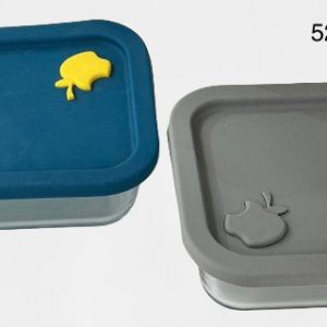 ENVASE CRISTAL C/TAPA SILICON 20X15X6.5CM