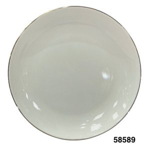 PLATO LLANO REDONDO ORILLA DORADA 10"