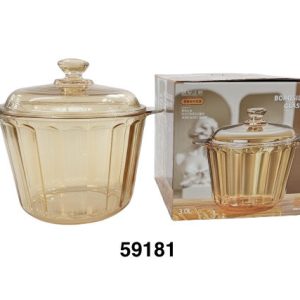 PYREX C/TAPA CRISTAL COLOR 25X19.5X14CM