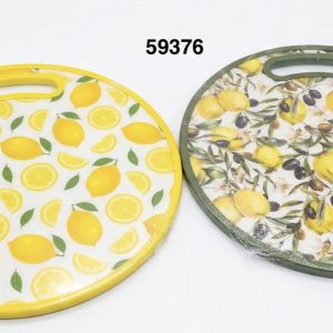 TABLA P/CORTAR, REDONDA C/DISEÑOS 40X1CM