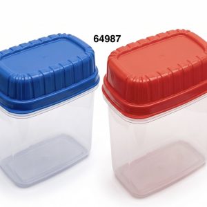SET DE ENVASES PLASTICOS RECTANGULAR 2/1